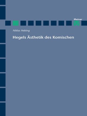 cover image of Hegels Ästhetik des Komischen